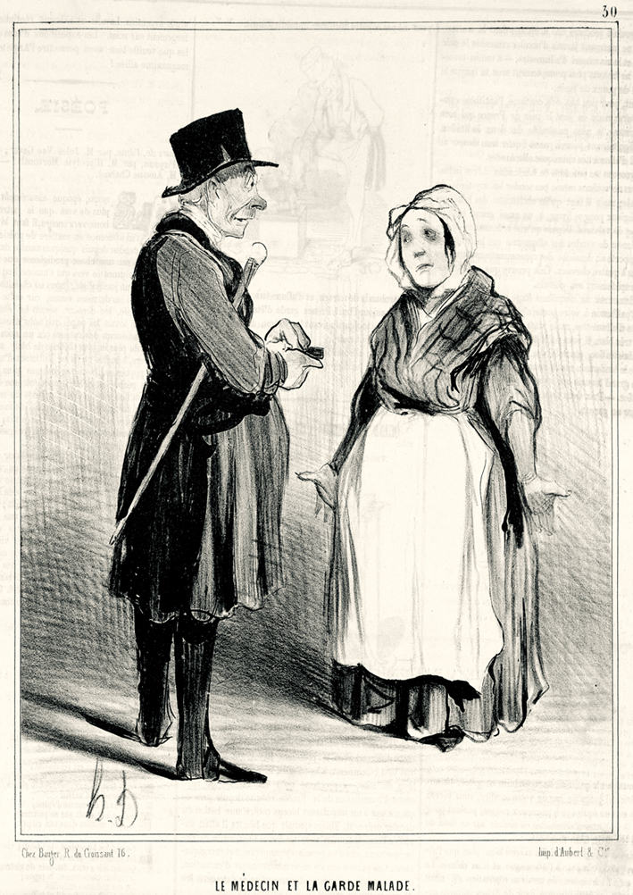  奥诺雷·杜米埃 Honore Daumier ——医生和护理病人